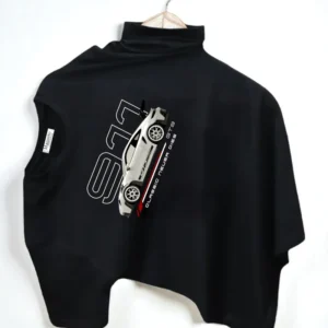 Magneto Men Printed Round Neck Pure Cotton Black T-Shirt