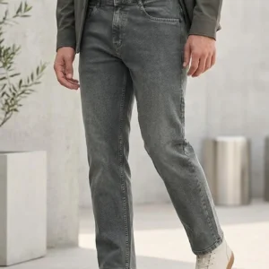 Urbano Fashion Men Regular Mid Rise Grey Jeans