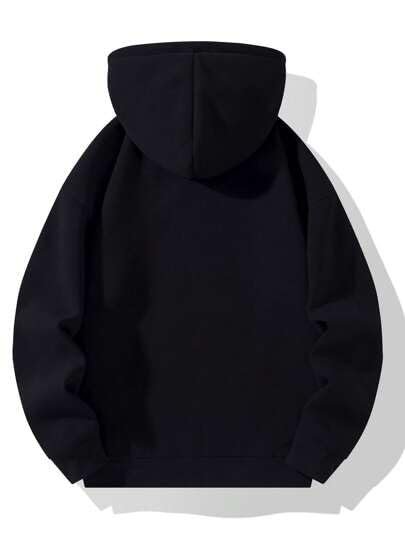 The Modern Soul Half Zipper Solid Hoodie for Men - Image 2