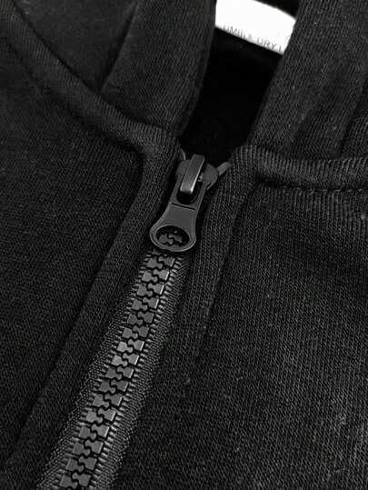 The Modern Soul Half Zipper Solid Hoodie for Men - Image 3