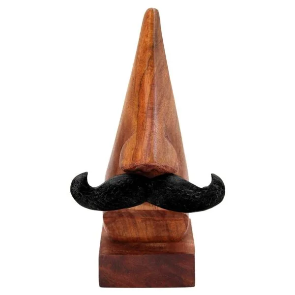 Aries Floating Wall Shelf & Craftland Handcrafted Nose-Shaped Goggle – Stylish Wooden Décor Combo - Image 2
