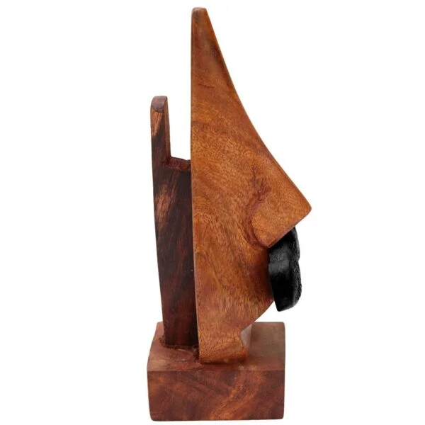 Aries Floating Wall Shelf & Craftland Handcrafted Nose-Shaped Goggle – Stylish Wooden Décor Combo - Image 3
